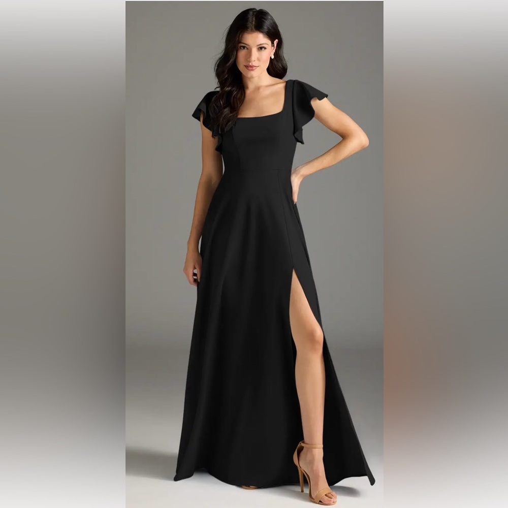 Azazie Bondi Black Bridesmaids Dress